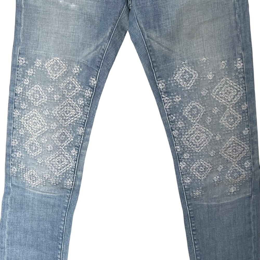 Pilcro and the Letterpress the Hyphen boy fit embroidered jeans size 26 NEW - Picture 5 of 10